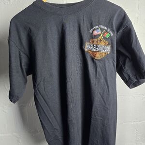 Harley Davidson XL Jalalabad Afghanistan Embroidered Stitched Logo Tee Shirt
